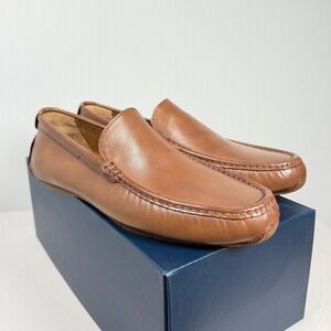 New Cole Haan Mens Size 8‎ Summers Venetian DRV British Tan Leather Loafers